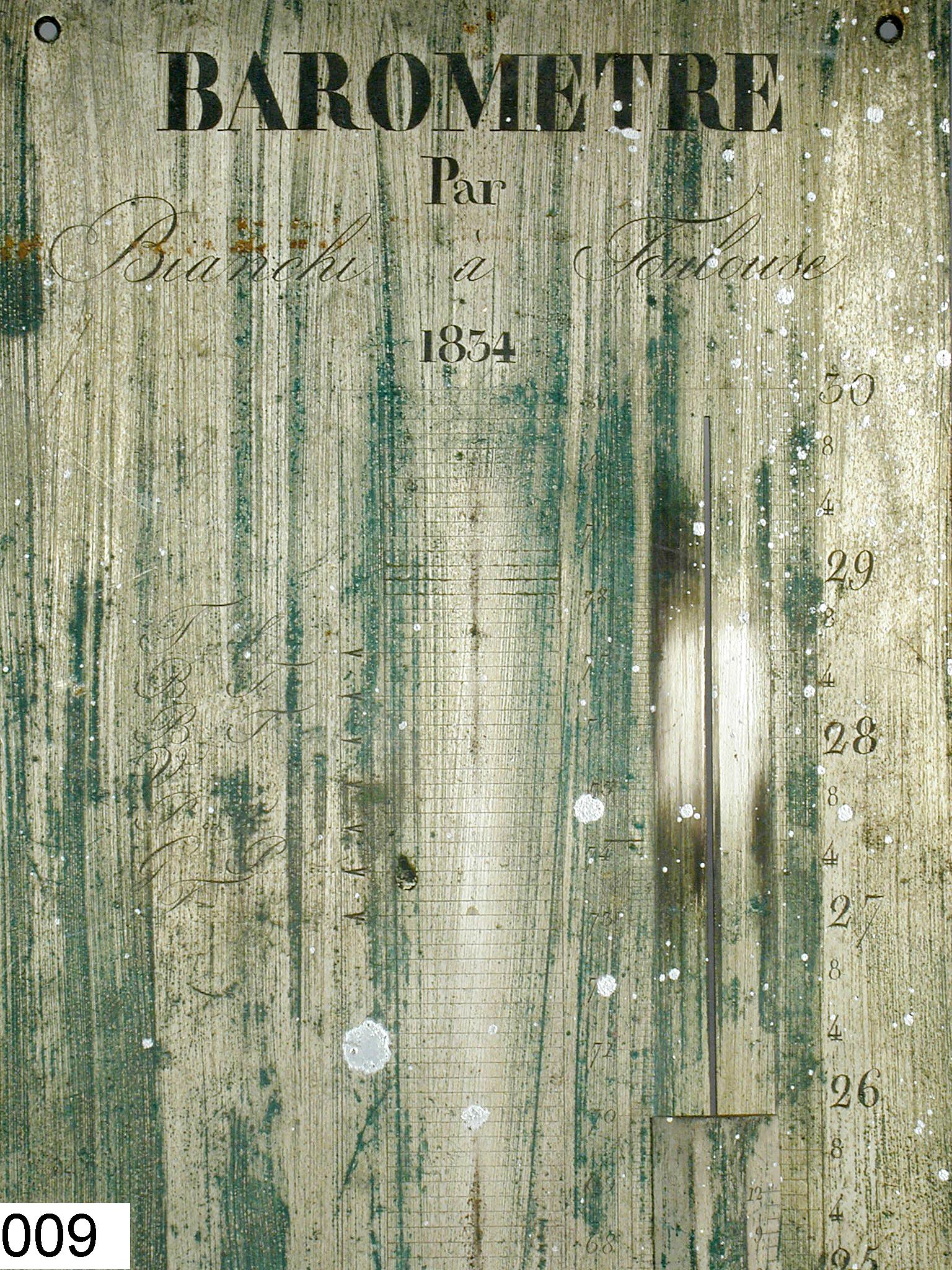 Plaque de baromètre