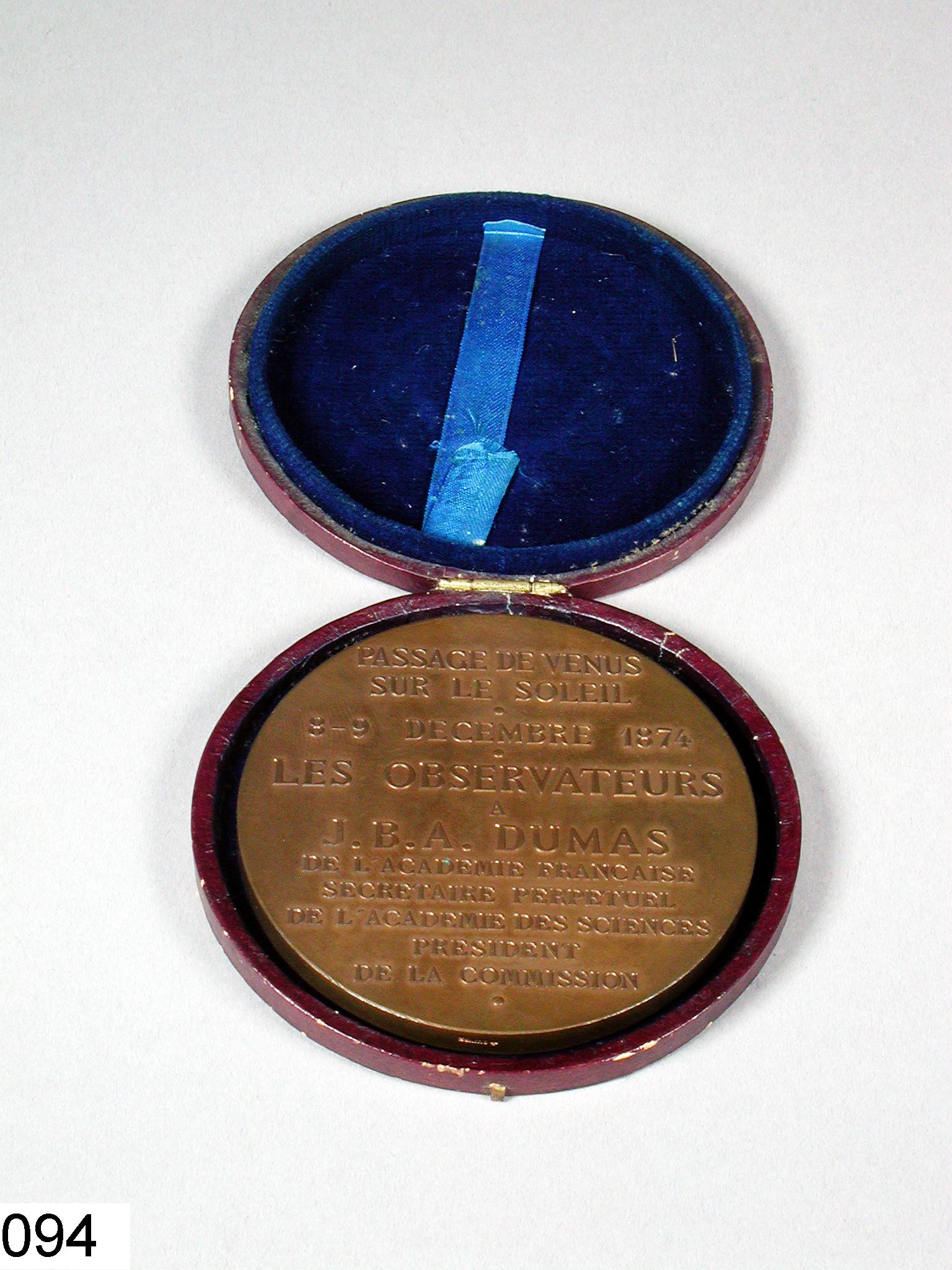 Médaille Passage de Vénus sur le Soleil