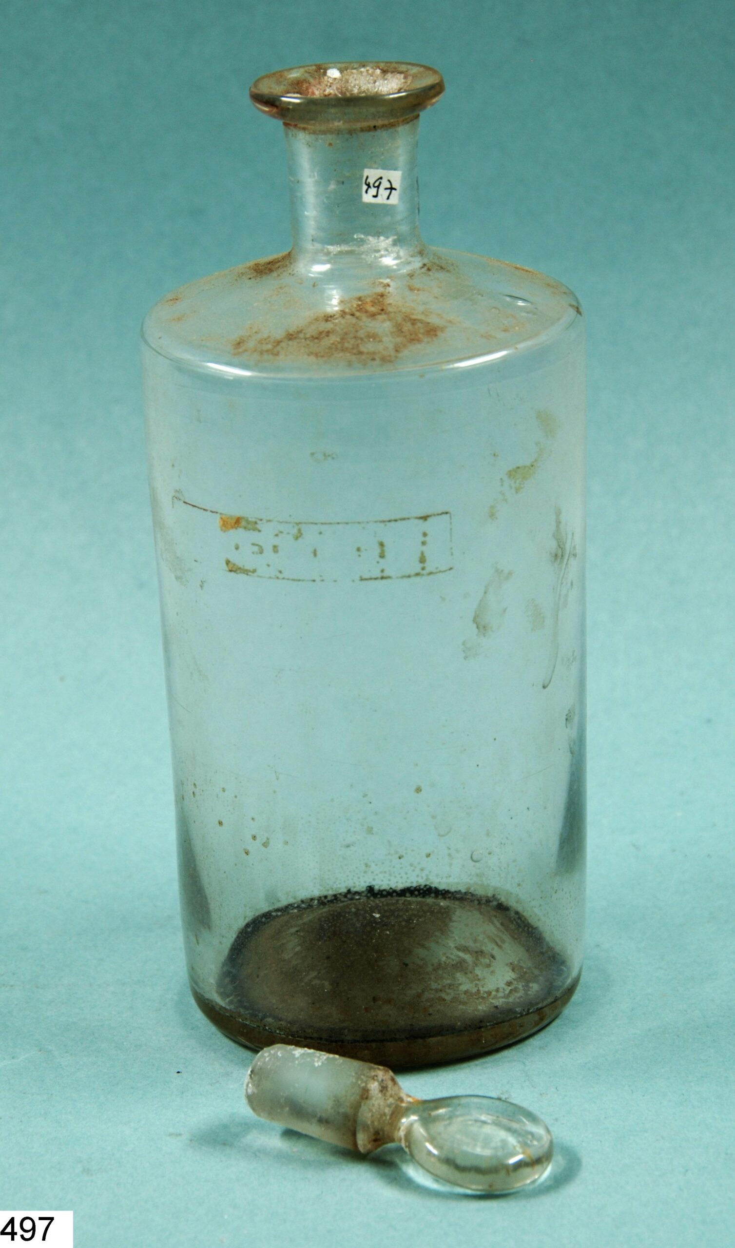 Flacon en verre avec bouchon