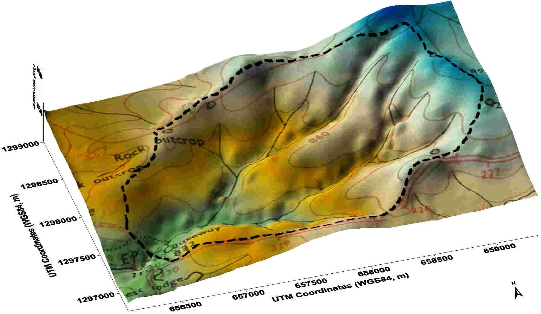 Figure 1. The Mule Hole watershed